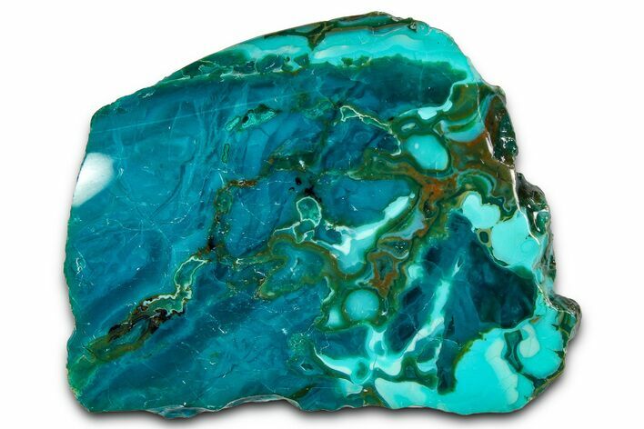 Polished Atacama Blue Opal (Chrysocolla & Opal) - Chile #362280
